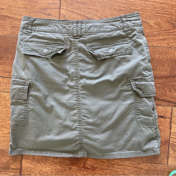 Y2K Jessica Olive Green Cargo Mini Skirt with Shorts - Picture 5 of 8